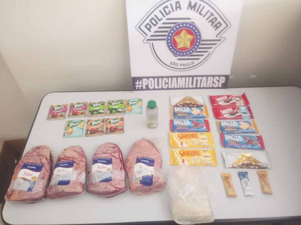 Homem furta supermercado em Guararema e é pego pela PM