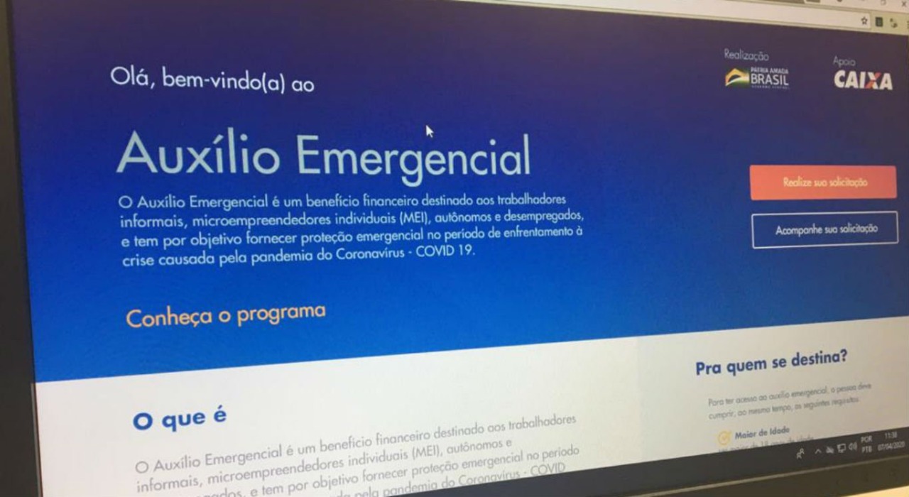 Mais de 600 mil brasileiros já se inscreveram no programa de auxílio emergencial do Governo