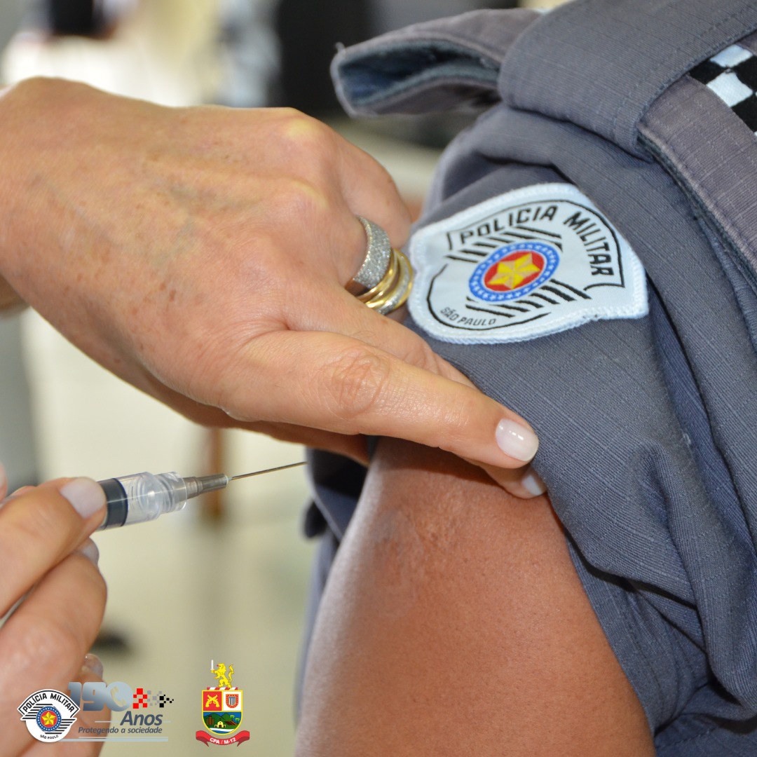 Profissionais de segurança pública começam a ser vacinados contra Covid-19 no Alto Tietê 