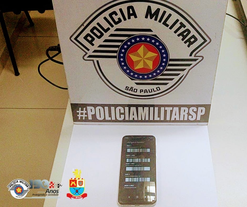 Abordagem da PM em Guararema encontra celular furtado em Jacareí