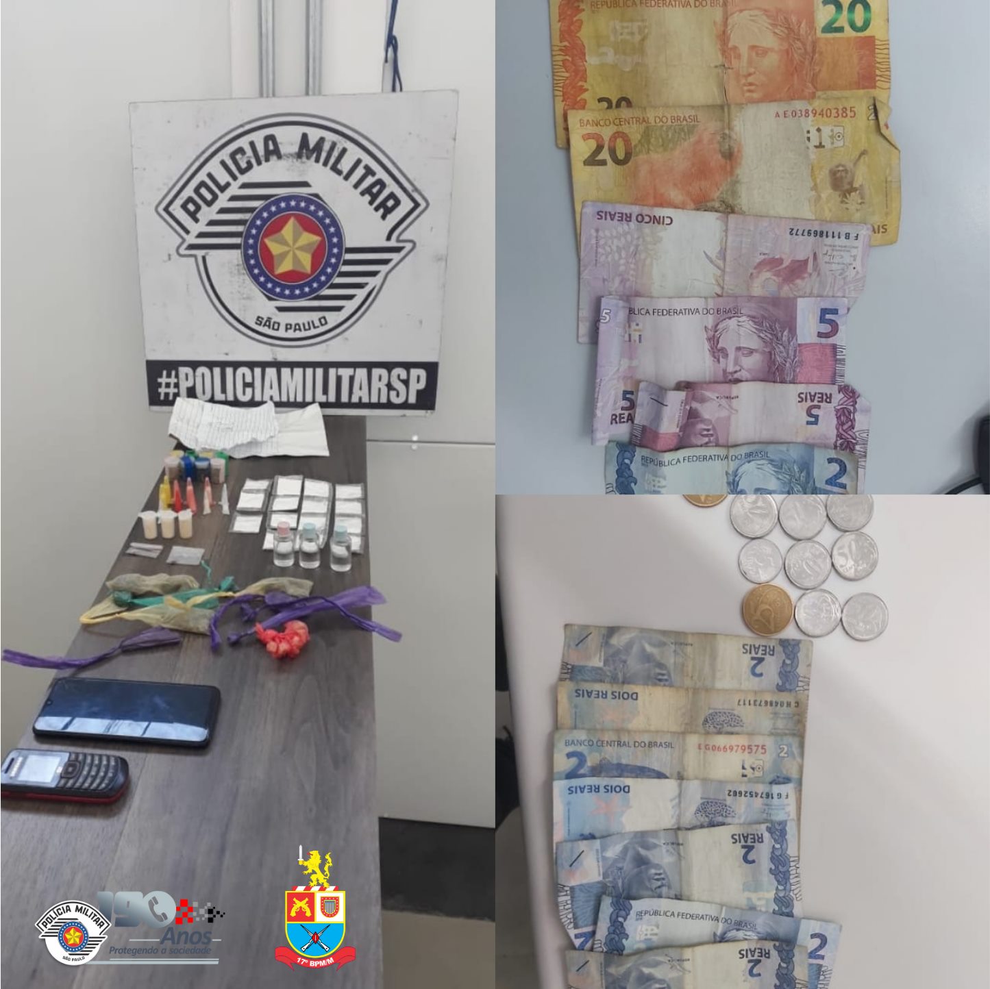 Três indivíduos são presos por tráfico de drogas em Jundiapeba