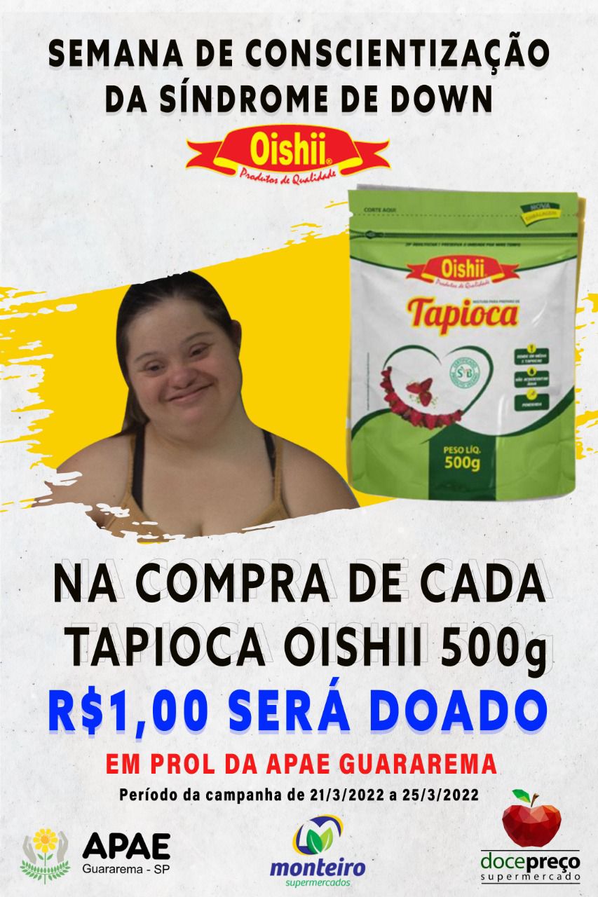APAE de Guararema fecha parceria em prol do Dia mundial da Síndrome de Down