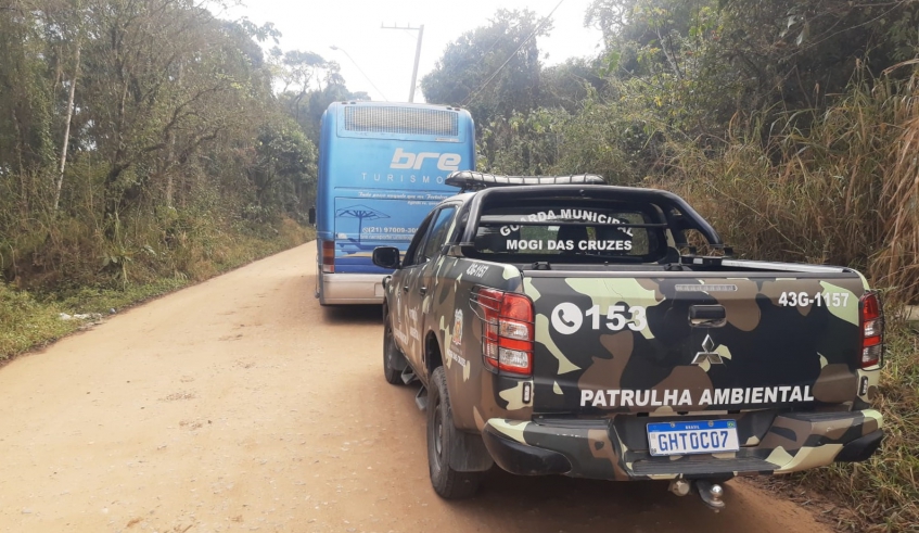 Ônibus furtado é localizado pela Patrulha Ambiental da Guarda Municipal de Mogi