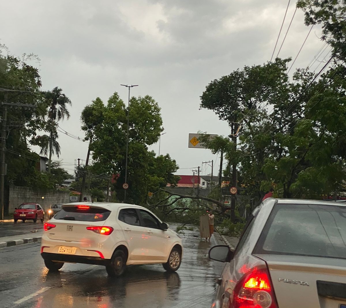 Temporal com ventos de até 90 km/h causa estragos em Mogi das Cruzes e região