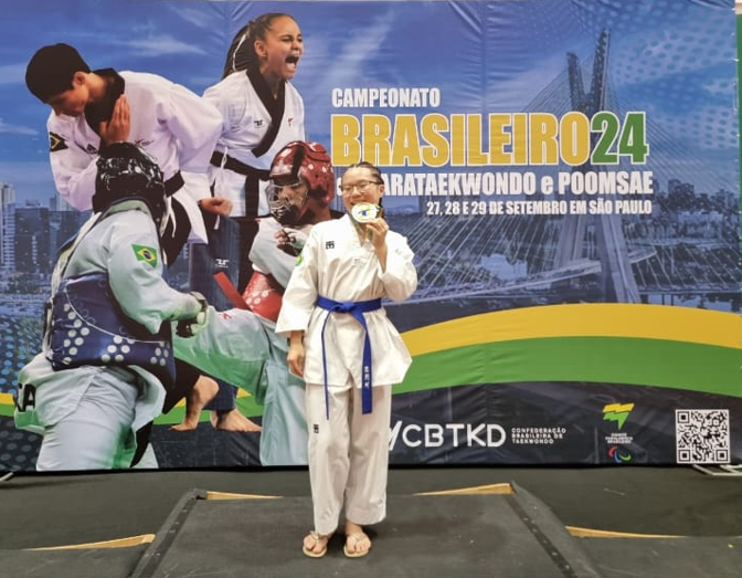 Leticia Mei Yazawa, de 14 anos, conquista Campeonato Brasileiro 2024 de Parataekwondo e Poomsae