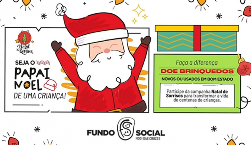 Fundo Social de Mogi lança campanha Natal de Sorrisos 2024 para arrecadação de brinquedos