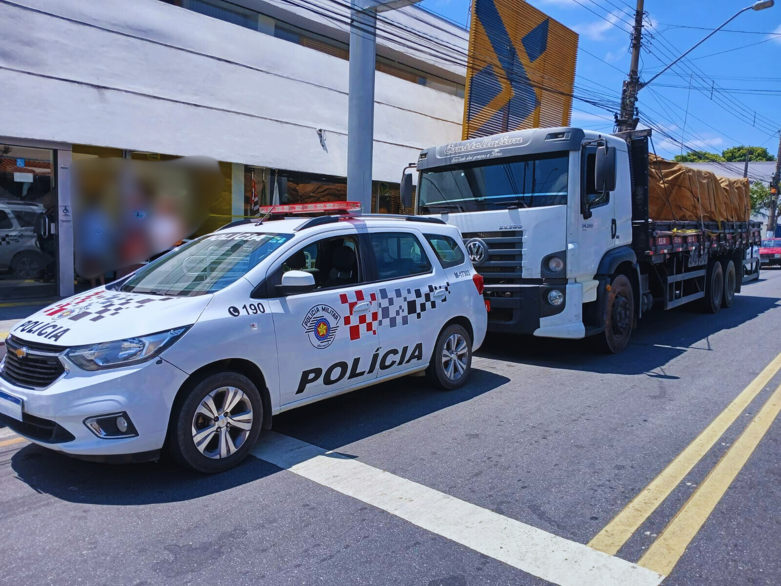 Polícia Militar e CSI localizam caminhão furtado em Guararema