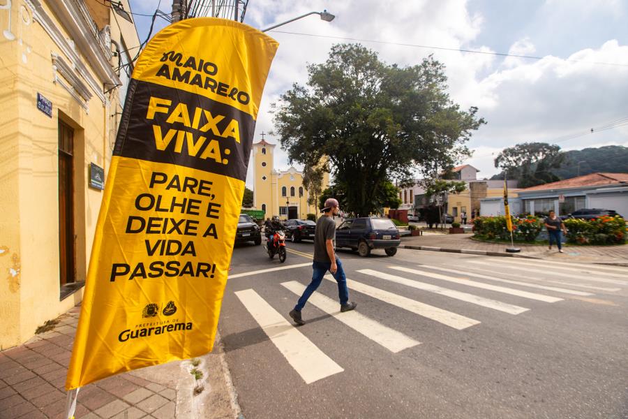 Prefeitura de Guararema promove campanha Maio Amarelo 2025