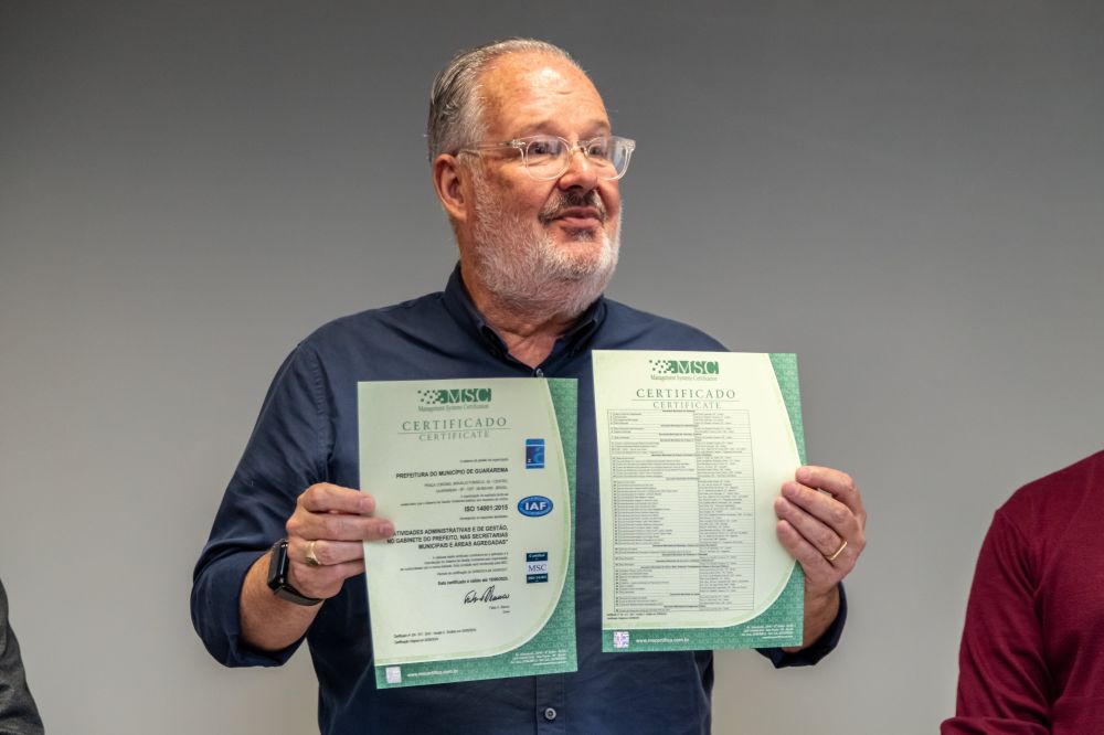 Guararema avança em sustentabilidade com gestão ambiental certificada e redução de papel