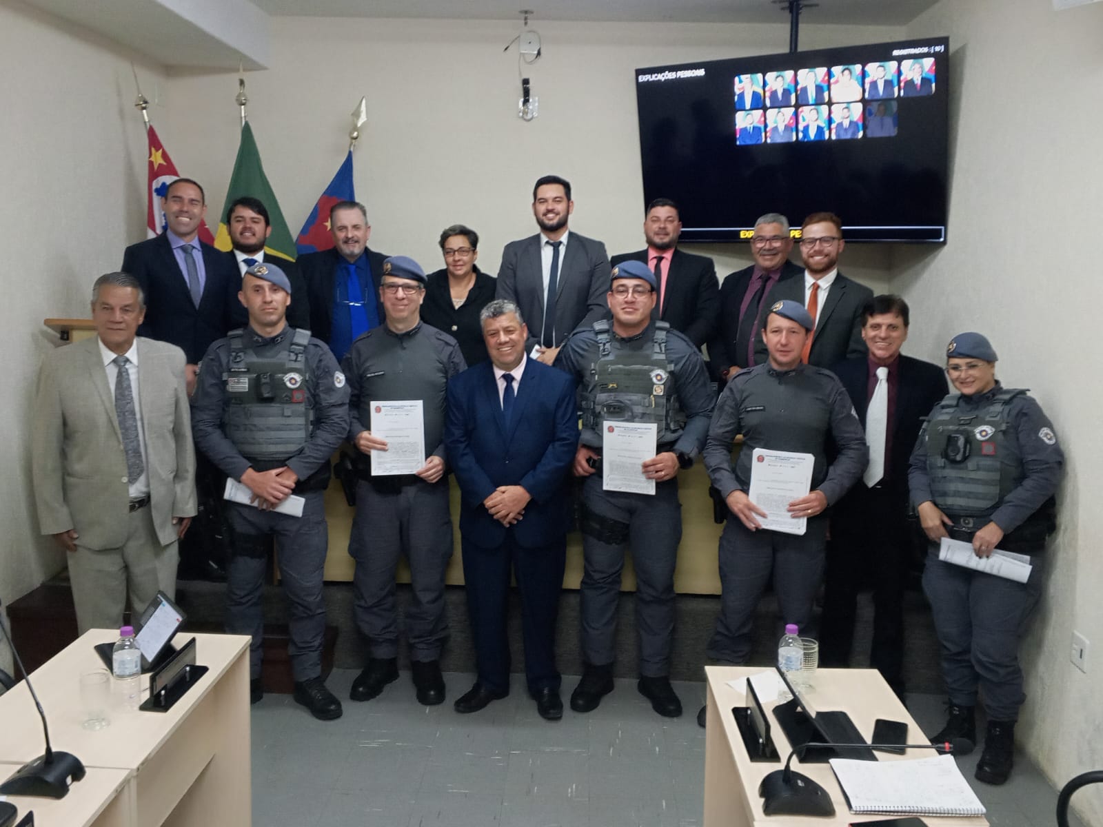 Câmara de Salesópolis aprova moção de congratulações à Polícia Militar