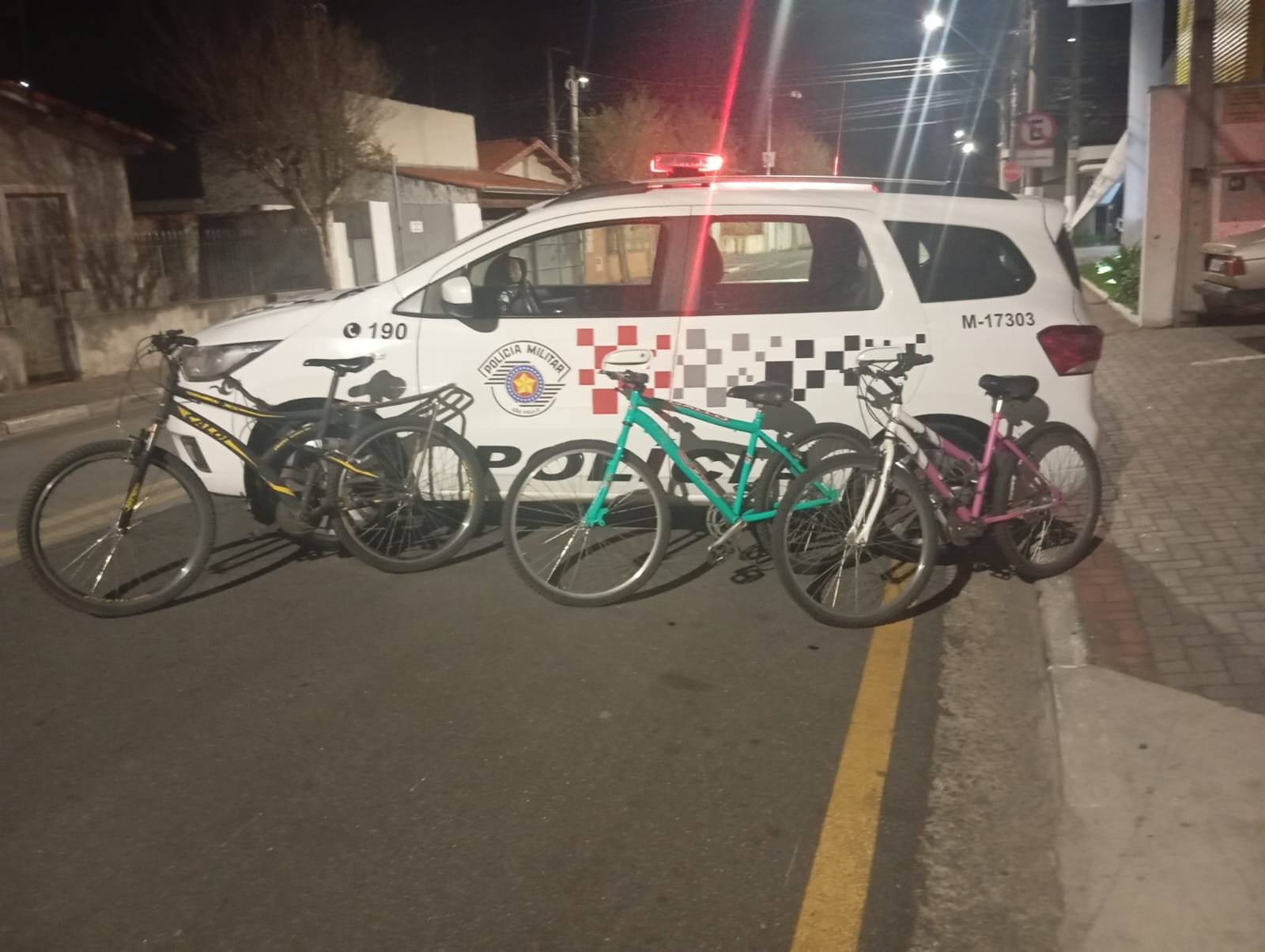 CSI e Polícia Militar de Guararema impedem série de furtos de bicicletas na região central