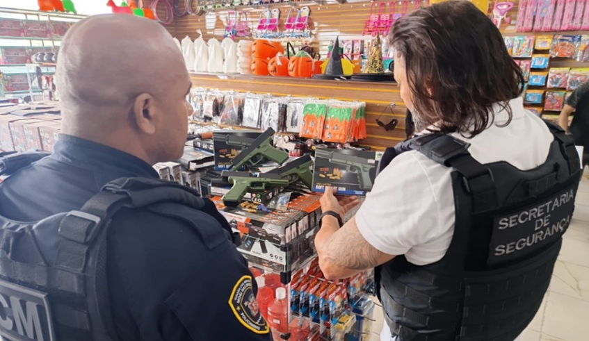 Prefeitura de Mogi reforça fiscalização após registrar 15 casos com réplicas de arma de fogo