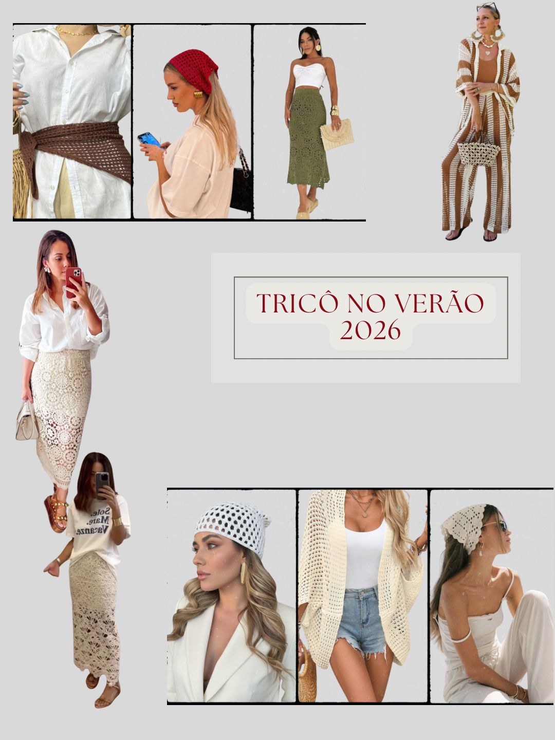 Tricô no verão 2026: leveza e sofisticação nos fios