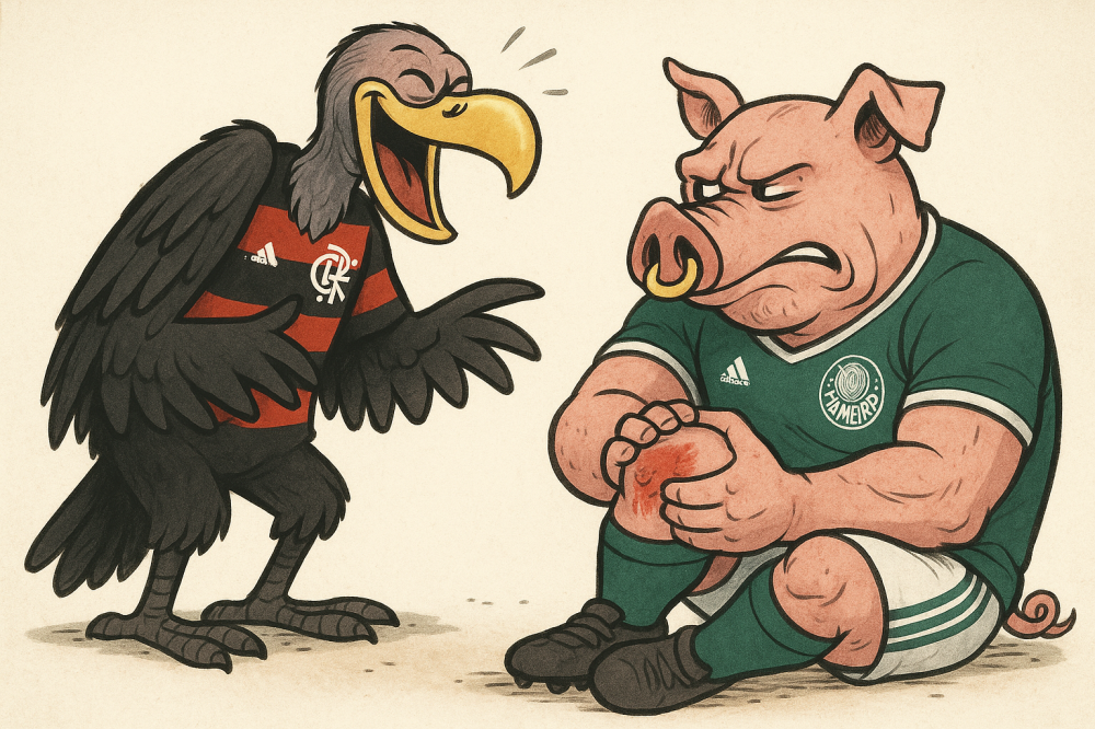 Palmeiras despenca e Flamengo coloca uma mão na taça do Brasileiro