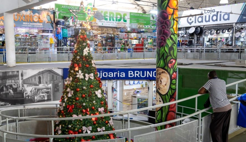 Mercado Municipal de Mogi das Cruzes entra no clima de Natal com atrações gratuitas