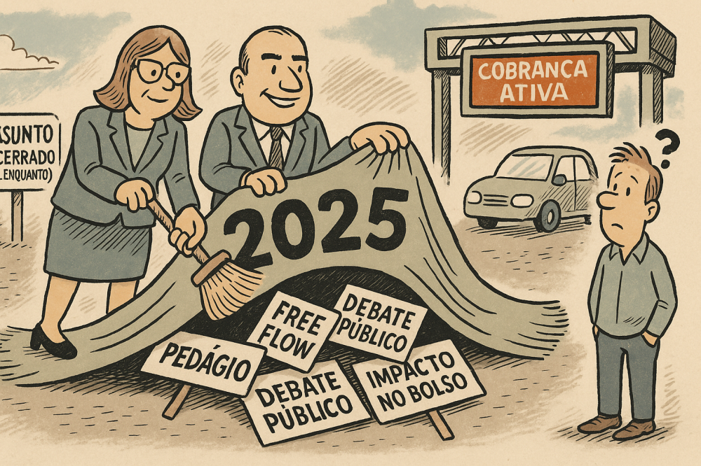 Silêncio no asfalto: o debate do pedágio será sepultado em 2025